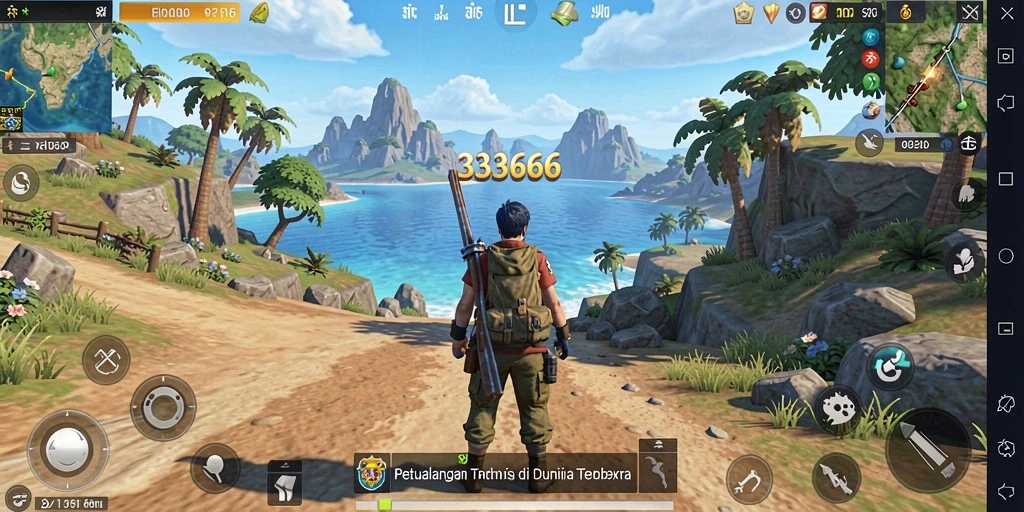 Screenshot utama 333666 menampilkan petualangan Open World yang mendebarkan.
