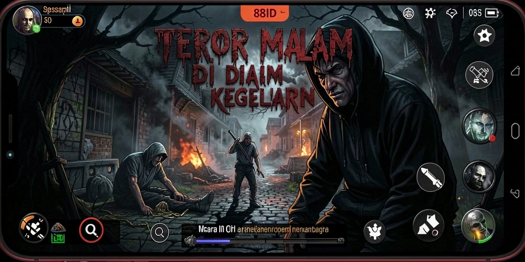 Tampilan menegangkan dari gameplay 88ID yang menyeramkan.