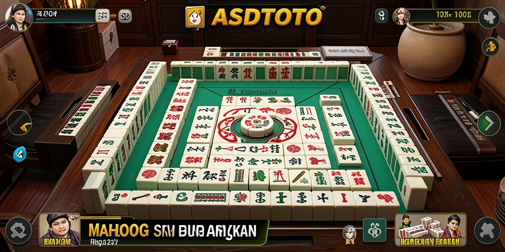 Tampilan gameplay menakjubkan dari ASDTOTO saat bermain Mahjong.