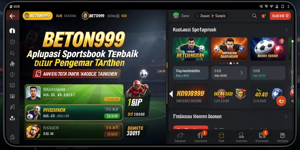 Tampilan gameplay BETON999 yang menarik dan interaktif untuk taruhan olahraga.