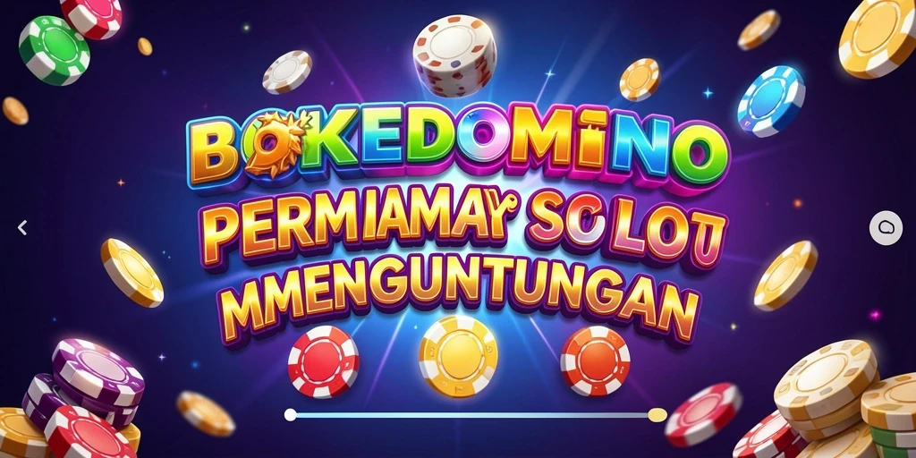 Tampilan seru gameplay Slot di BOKEDOMINO dengan efek visual menarik.