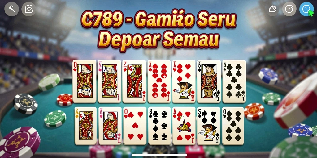 Screenshot gameplay C789 yang menunjukkan keseruan bermain domino.