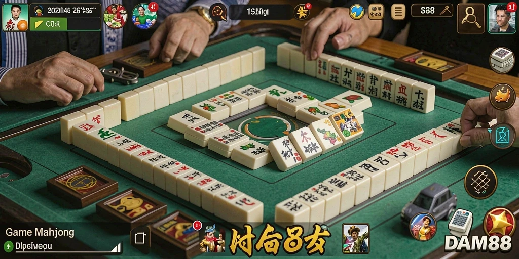 Screenshot menunjukkan gameplay Mahjong yang menantang dan menarik.