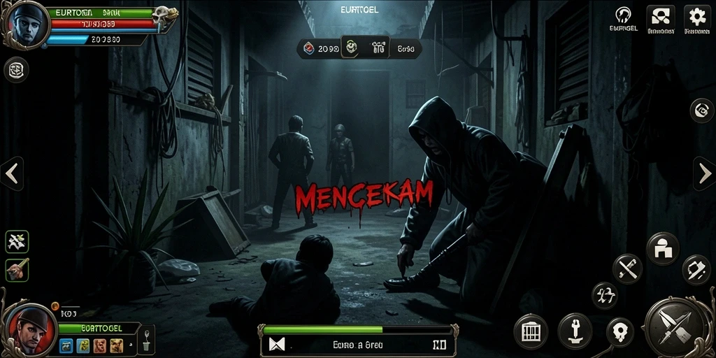 Tangkapan layar gameplay menakutkan dari EUROTOGEL dengan suasana mencekam.