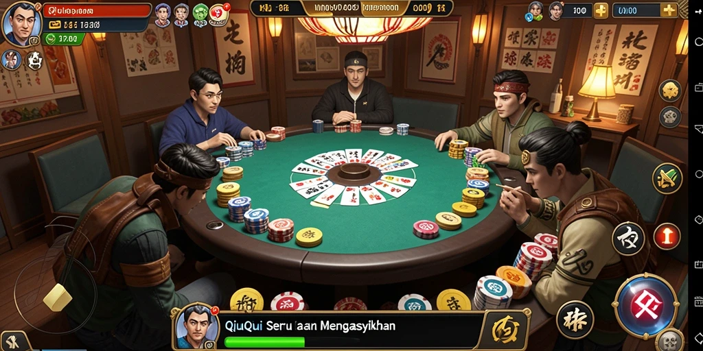 Tampilan gameplay QiuQiu menarik dan mendebarkan.