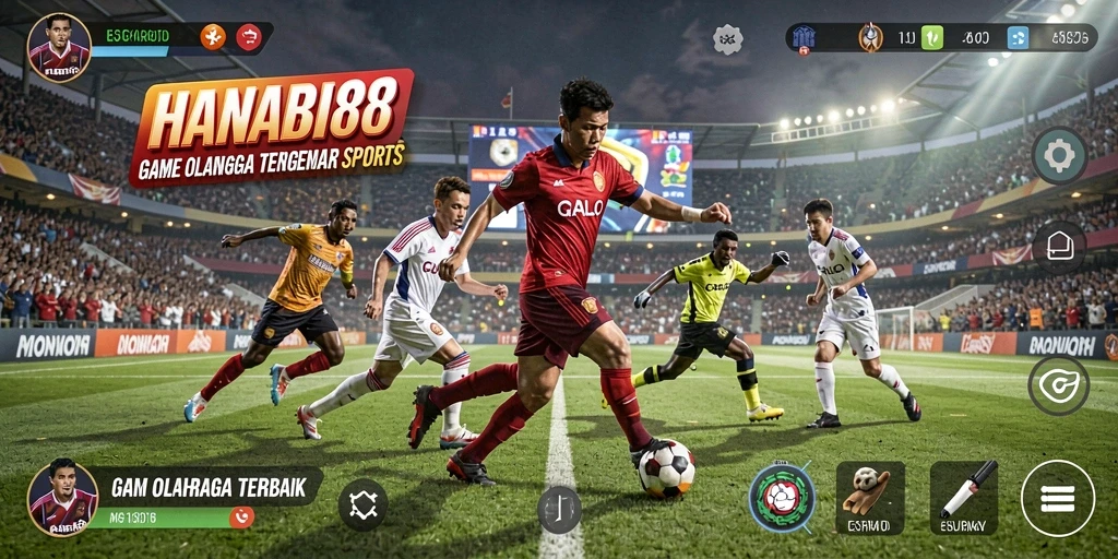 Tangkapan layar menunjukkan intensitas gameplay yang menarik di HANABI88.