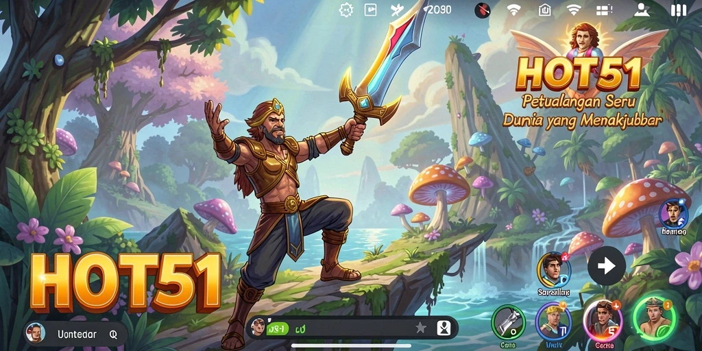 Tampilan gameplay seru dalam dunia petualangan yang menantang.