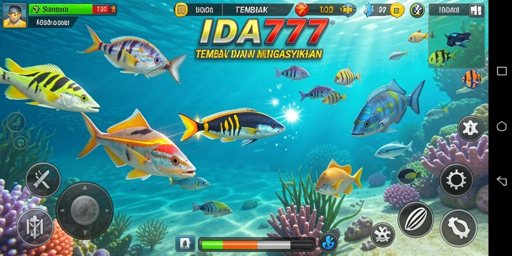 Tampilan menarik dalam gameplay Tembak Ikan IDA777.