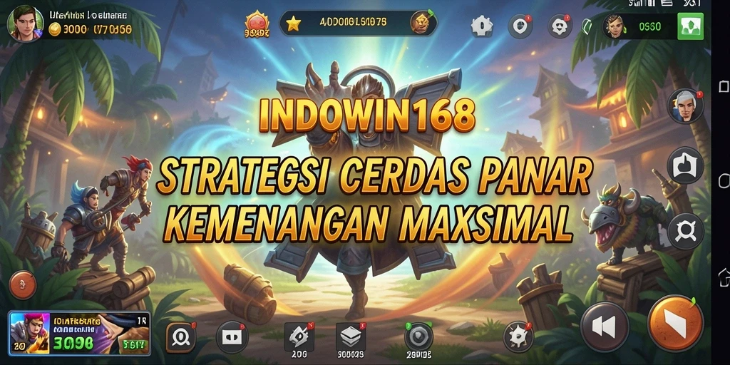 Tampilan permainan strategi yang intens di INDOWIN168.