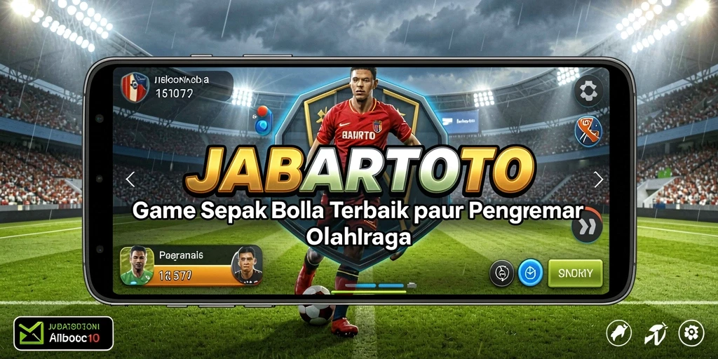 Tampilan gameplay seru JABARTOTO saat pertandingan sepak bola.