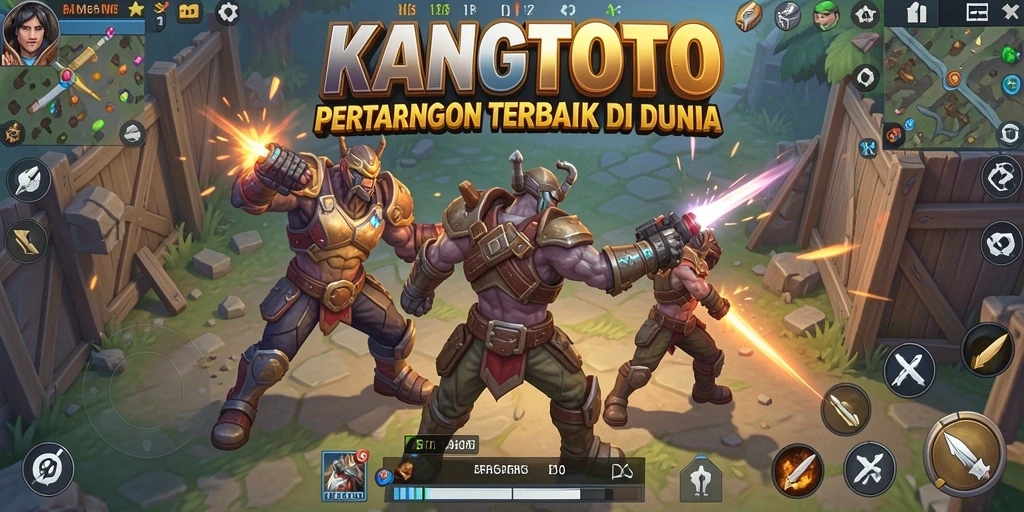 Gameplay seru KANGTOTO dalam pertempuran Battle Royale.