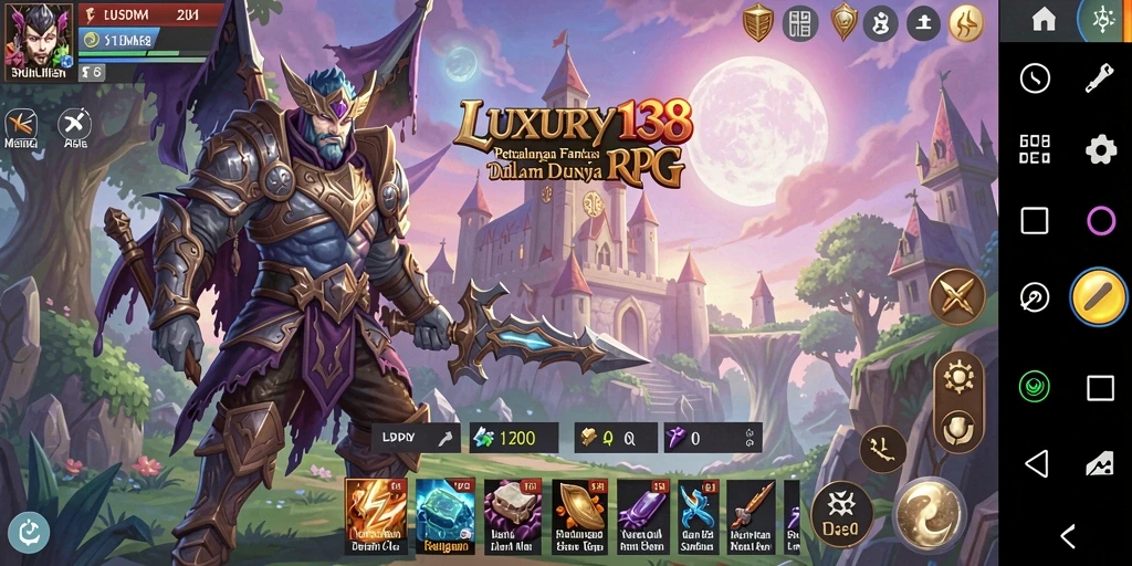 Tampilan gameplay LUXURY138 yang mendebarkan dalam dunia RPG.