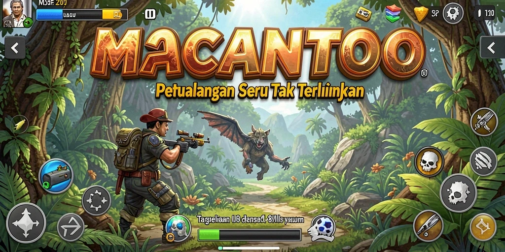 Tampilan gameplay seru di dunia petualangan MACANTOTO.