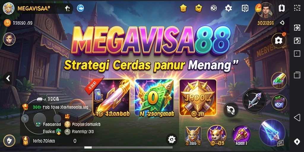 Tampilan gameplay strategis yang mendebarkan di MEGAVISA88.