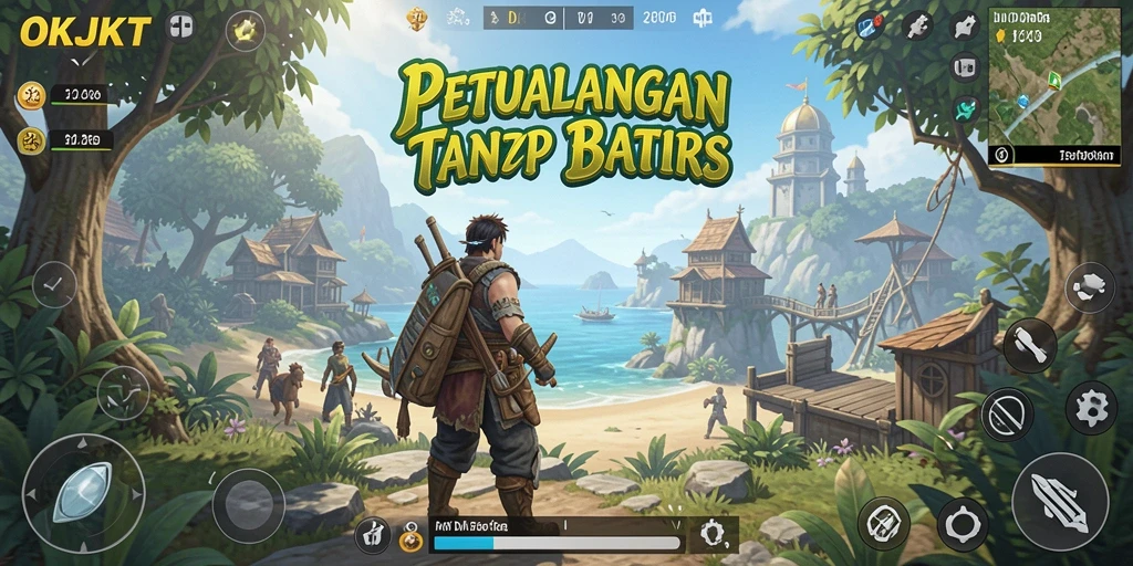 Tampilan gameplay Open World yang mendebarkan di OKJKT.