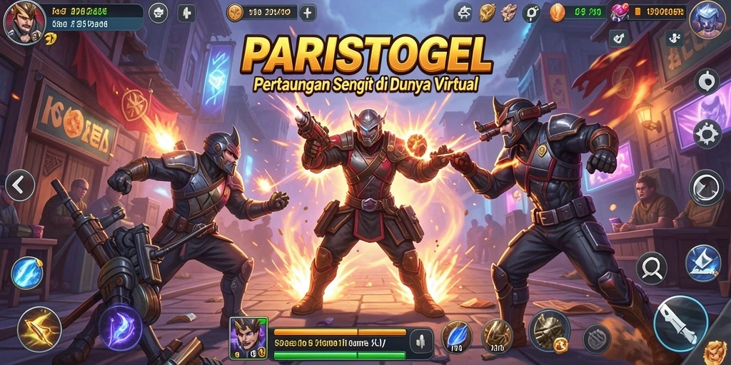 Tampilan seru pertarungan dalam game PARISTOGEL yang menegangkan.