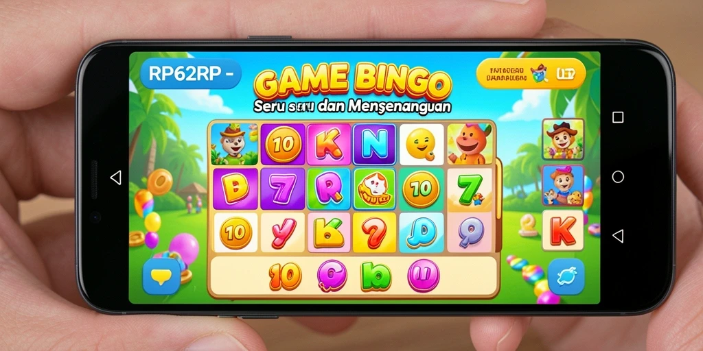Screenshot gameplay Bingo yang ceria dan mengasyikkan.