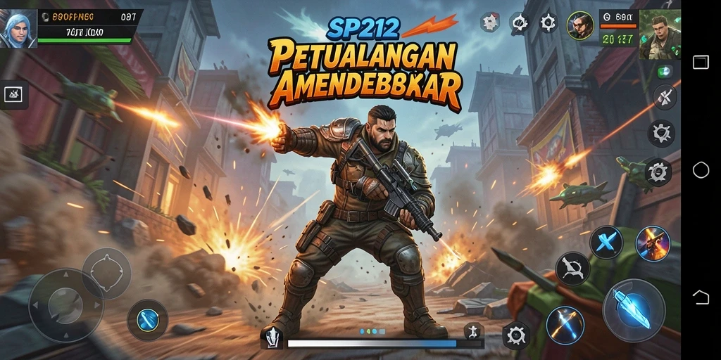 Tampilan mendebarkan dari gameplay SP212 dengan aksi seru dan karakter dinamis.