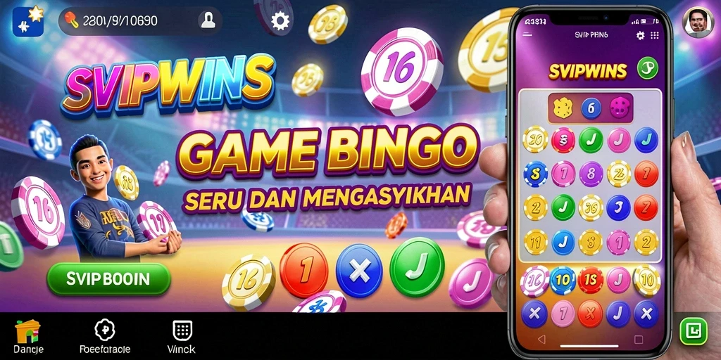 Screenshot gameplay SVIPWINS dengan suasana Bingo yang mengasyikkan.