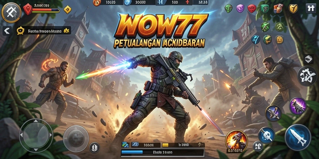 Screenshot gameplay WOW77 yang dinamis dan menantang.